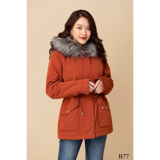 Áo parka lông cừu xuất Hàn