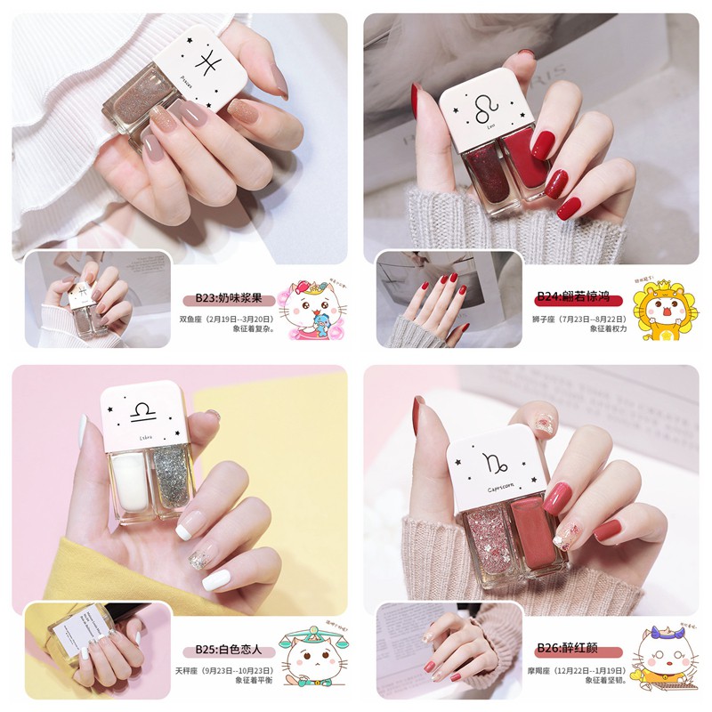 Sơn Móng Tay Đôi 2021 Màu Sắc Tinh Khiết 30 Màu