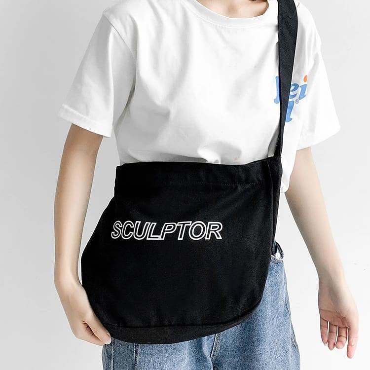Túi đeo chéo vải canvas Sculptor phong cách unisex hiện đại | BigBuy360 - bigbuy360.vn