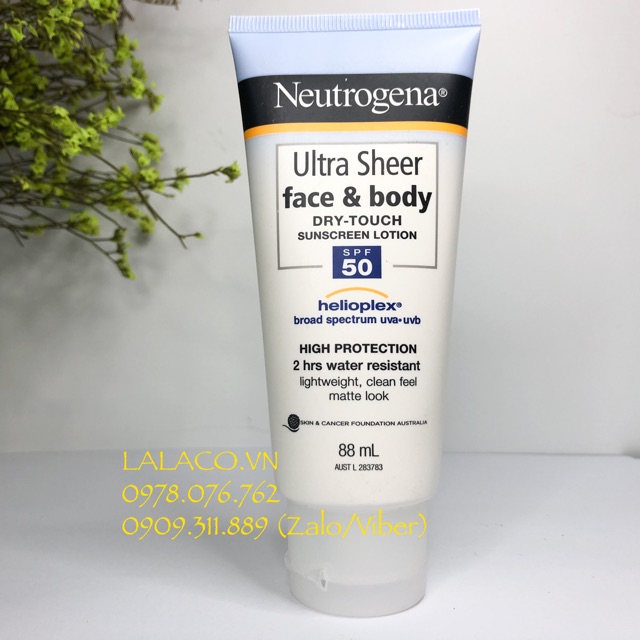 KEM CHỐNG NẮNG - Neutrogena Ultra Sheer Dry-Touch 88ml