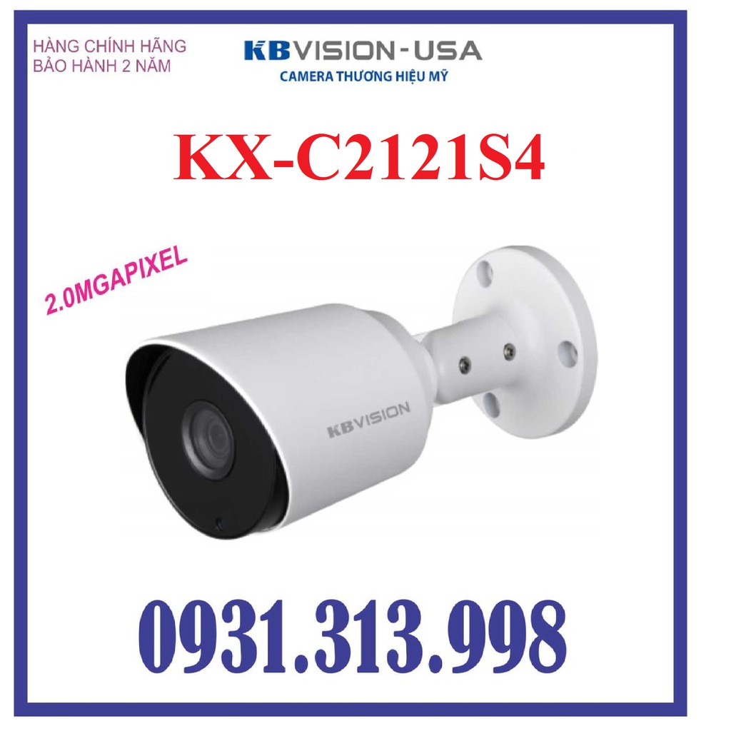 Camera 4 In 1 Hồng Ngoại 2.0 Megapixel KBVISION KX-C2121S4 ( MÃ MỚI: KX-C2121S5 )
