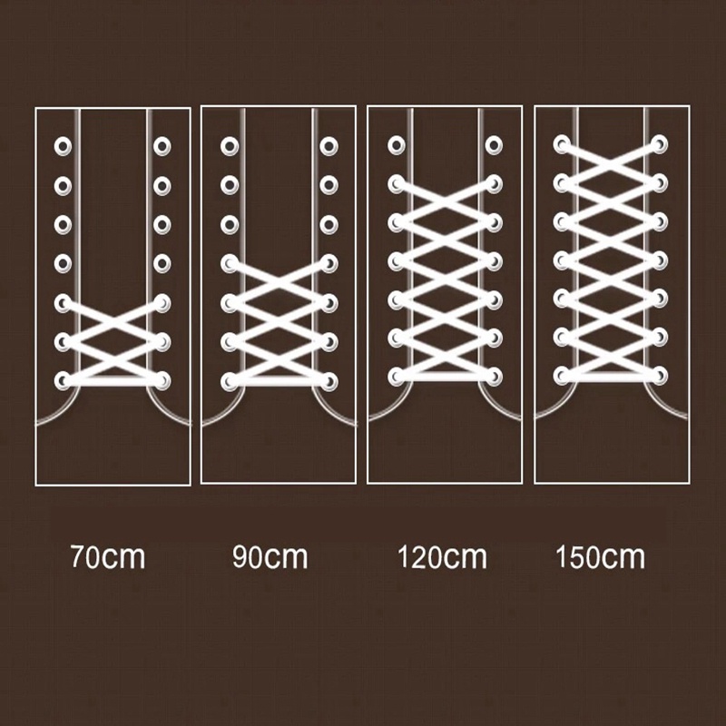 1 Cặp Dây Giày 21 Màu Sắc Kiểu Cổ Điển 90cm 120cm 150cm