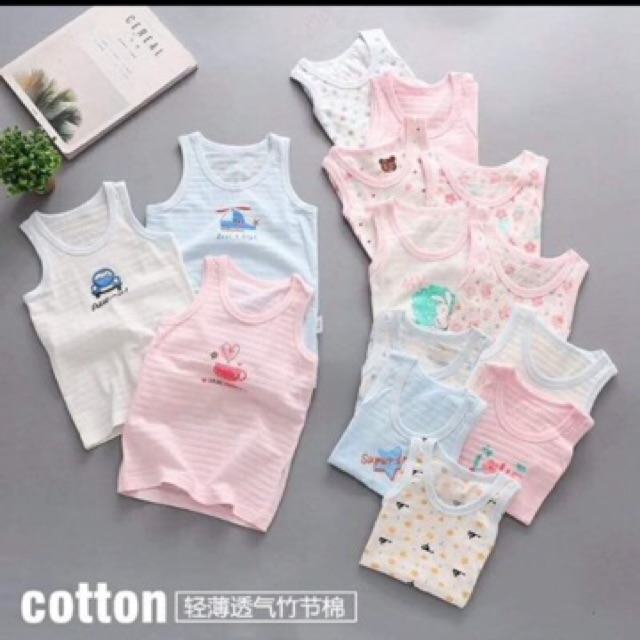 Áo ba lỗ cotton sợi tre