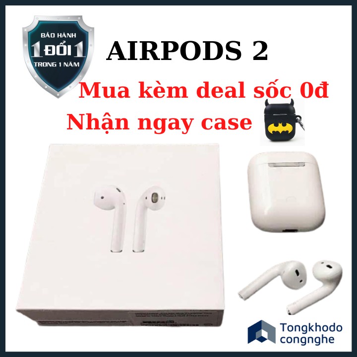 [AIRPODS 2]Tai nghe Bluetooth Phiên Bản Cao Cấp Dùng cả IOS và Android | BigBuy360 - bigbuy360.vn