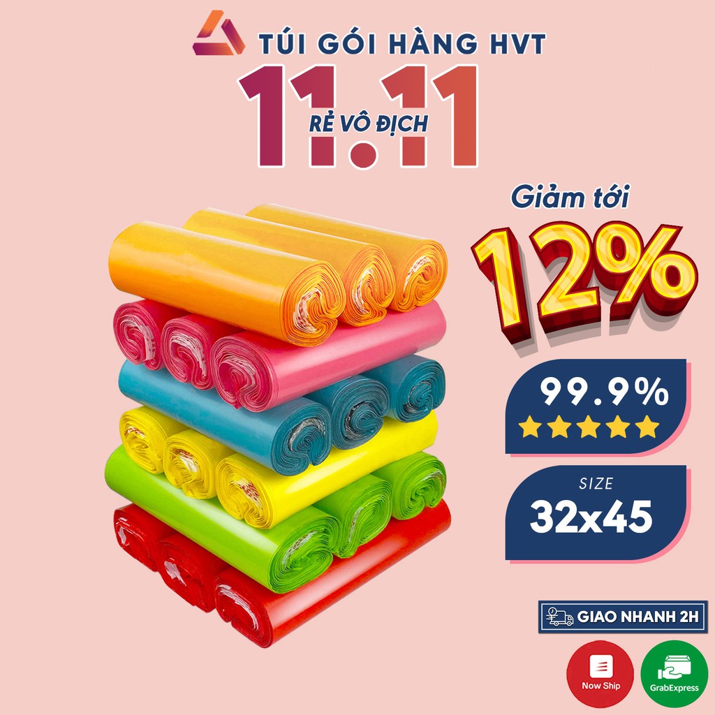 Túi gói hàng Túi niêm phong NHUAHVT size 32*45cm cuộn 100 cái