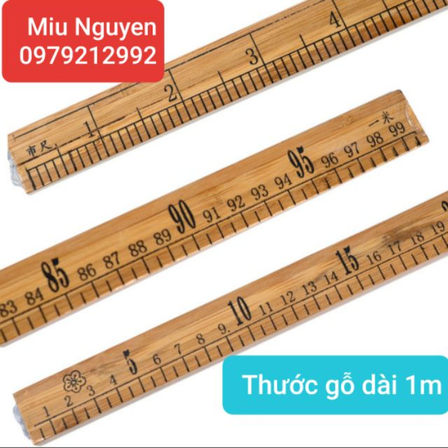 Thước gỗ thịt dài 1m , 50cm