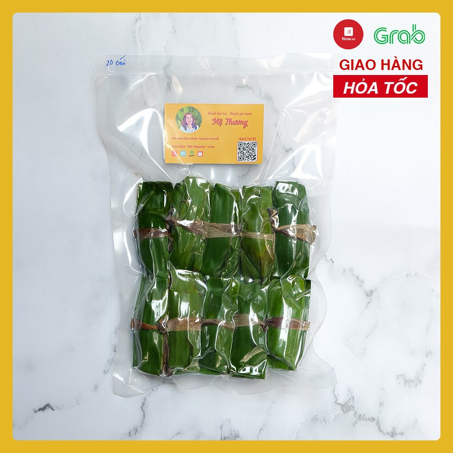 [FREESHIP] Sỉ 50 bánh bột lọc chuẩn Huế gói hút chân không (có kèm nước mắm chua ngọt) - Bánh sống