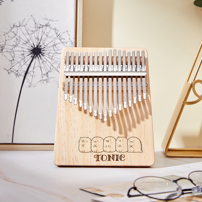 [ Tặng 6 loại phụ kiện đầy đủ] Đàn kalimba gỗ Pinewood Hinoki 17 phím cao cấp Tonic- Hàng chính hãng