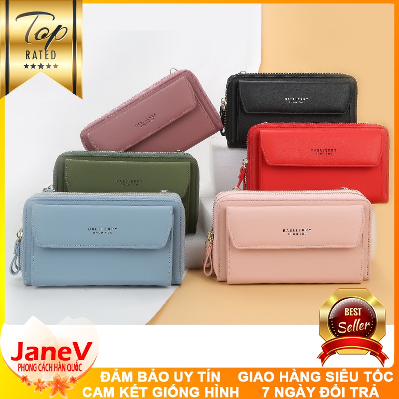 Ví Cầm Tay Nữ Dài Đeo Chéo Cao Cấp Sang Trọng Phong Cách Hàn Quốc TVNN304