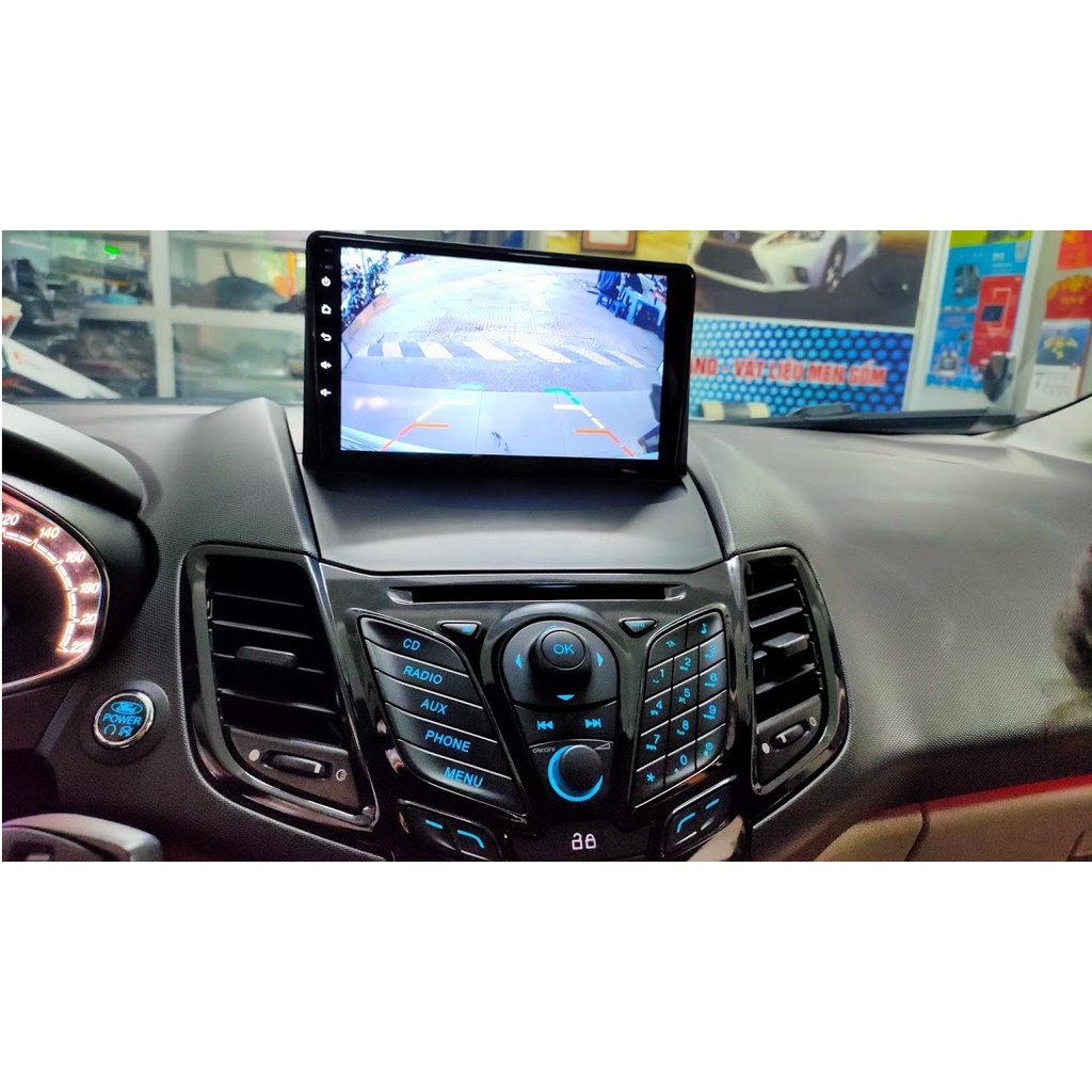 Mặt dưỡng kèm dây nguồn zin lắp màn hình Android cho xe FORD FIESTA 2014-2017