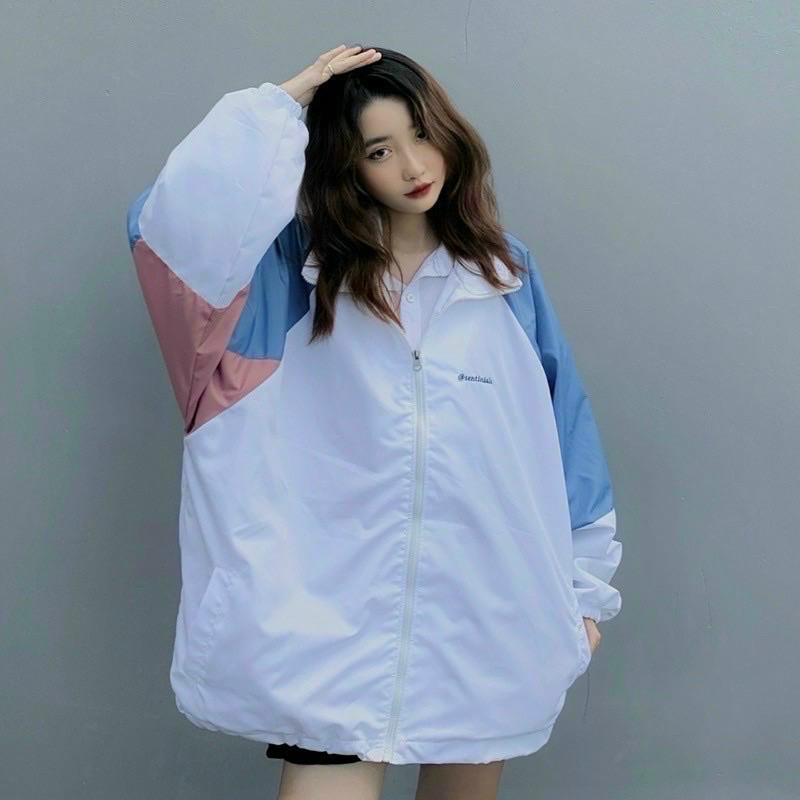 Áo khoác dù Jacket Nam Nữ mặt cười UNISEX TIBU, nón/mũ tháo rời - ulzzang - form rộng Hàn Quốc
