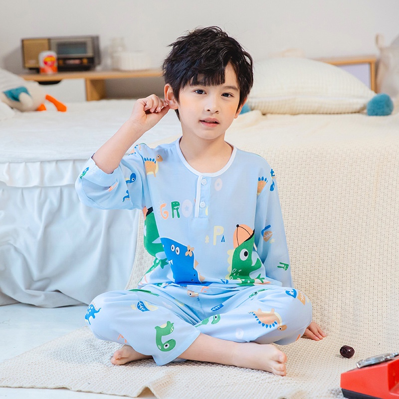 đồ ngủ cho bé gái đồ ngủ trẻ em ngủ trẻ em áo choàngàng hình dễ thương quần áo hoạt hình AKKU