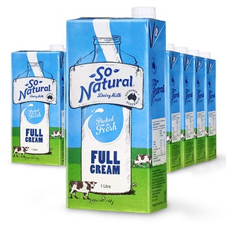 Sữa tươi không đường nguyên kem so natural 1l - 1l