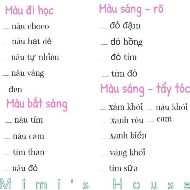 Ủ tóc màu handmade mimihouse | BigBuy360 - bigbuy360.vn