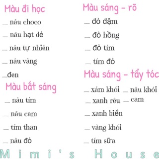 Ủ tóc màu handmade mimihouse