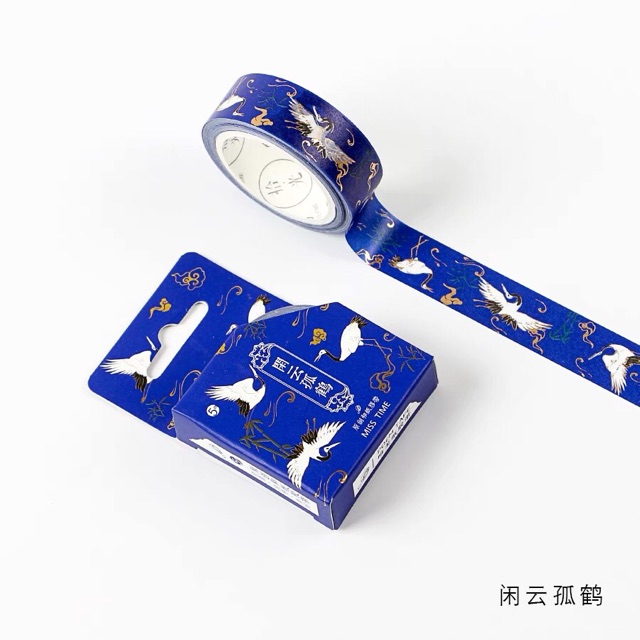 Washi tape chim hạc