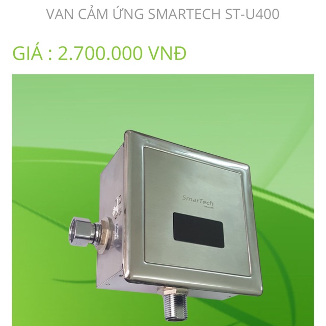 Van xả tiểu cảm ứng âm tường Smartech ST-U400 INoX