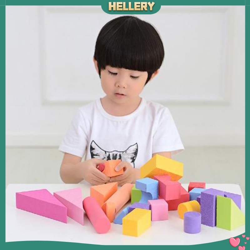 Bộ 25 Khối Xốp EVA Dày 3.5cm Đồ Chơi Xếp Chồng Lên Nhau