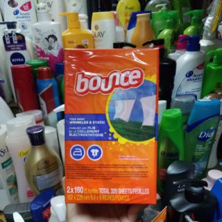 Cặp giấy thơm quần áo Bounce(160tờ/hộp)
