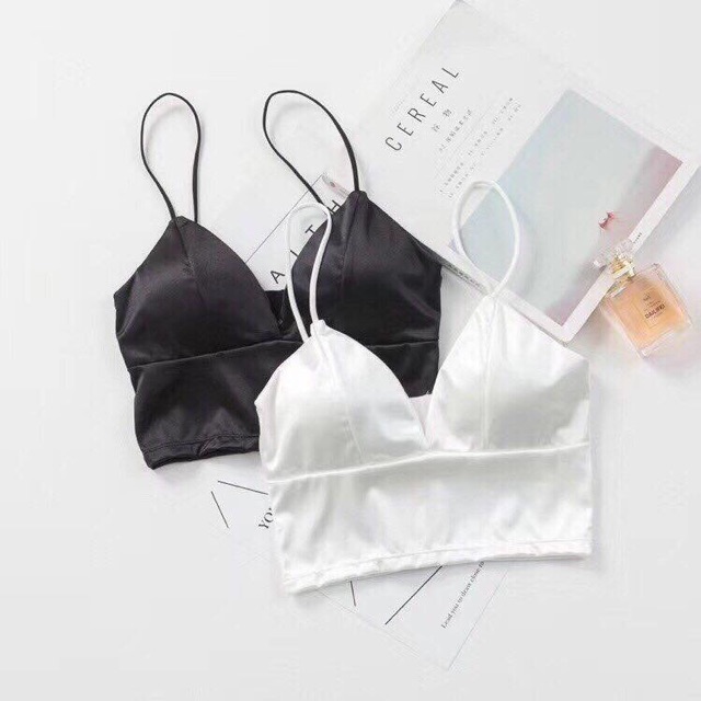 Áo  bra Sarah Lingerie croptop phi bóng móc cài sau mã số 264