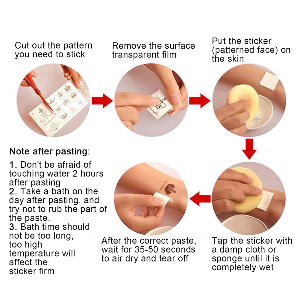 Set 10 Tấm Hình Xăm Dán Tạm Thời Bằng Giấy Chống Nước Thân Thiện Với Da Họa Tiết Halloween Dành Cho Nam