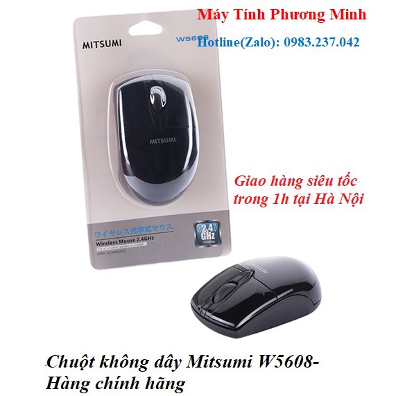 Chuột không dây Mitsumi W5608 - Hàng chính hãng bảo hành 36 tháng