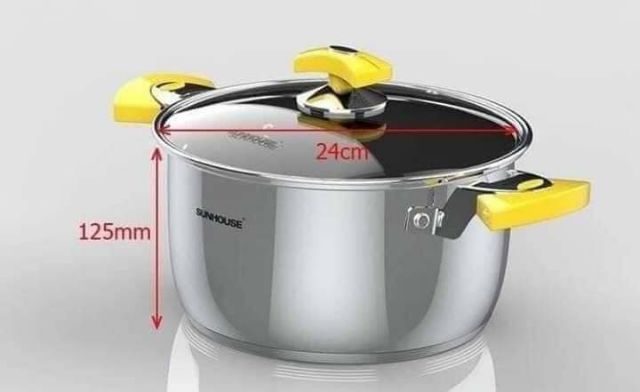 BỘ NỒI SUNHOUSE 781 INOX 5 ĐÁY