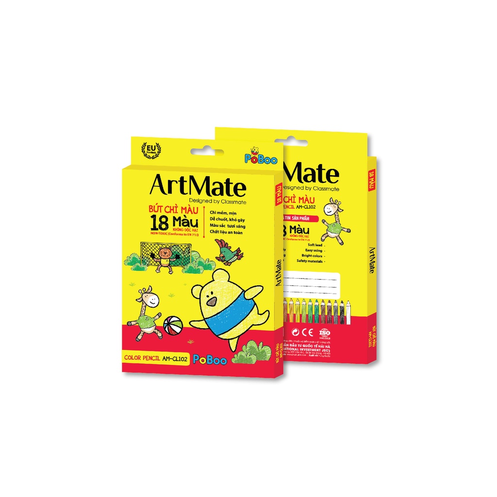 Bút chì màu Artmate AM-CL102 18 màu