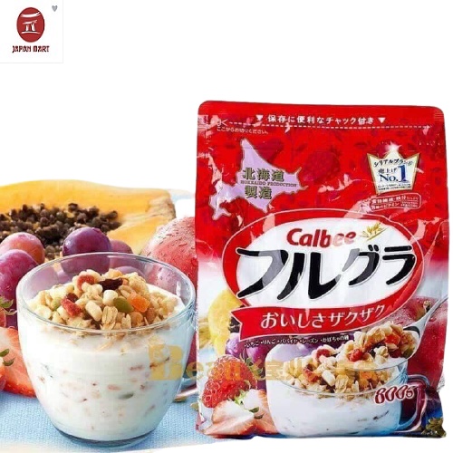 CALBEE- NGŨ CỐC TRÁI CÂY NHẬT BẢN 800G