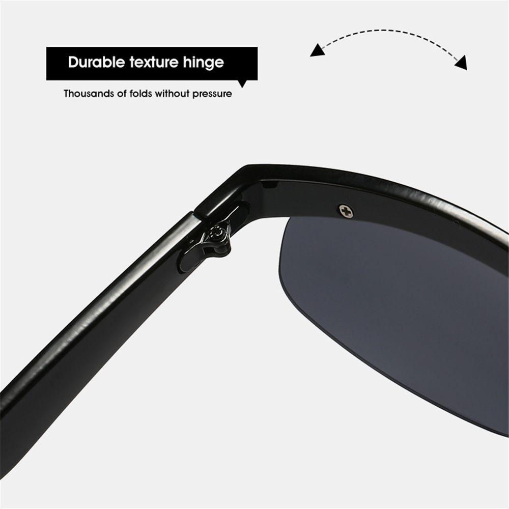 Kính Chống Nắng Tia UV400 Nửa Gọng Phong Cách Punk Thời Trang Cho Nữ