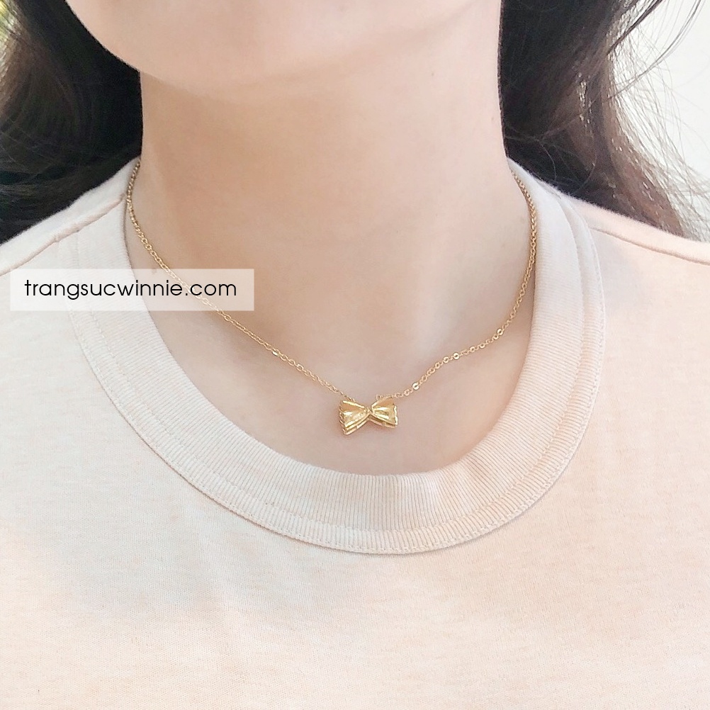 Dây chuyền nữ titan nơ Sweetie