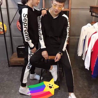 BỘ NỈ THỜI TRANG THỂ THAO SUPERME PHỐI .