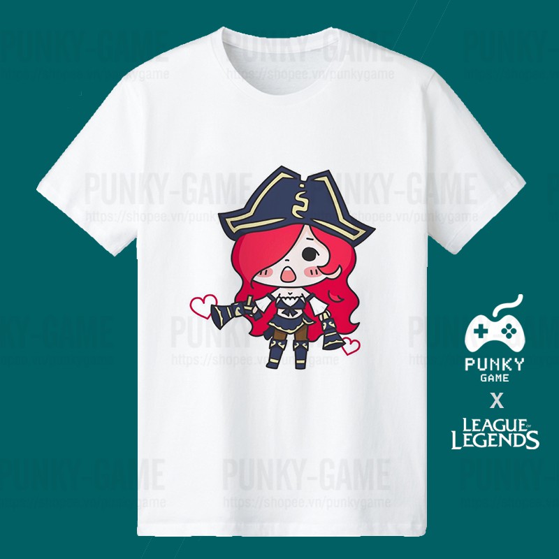 Áo Liên Minh Huyền Thoại (LOL) MISS FORTUNE Chibi ngắn tay