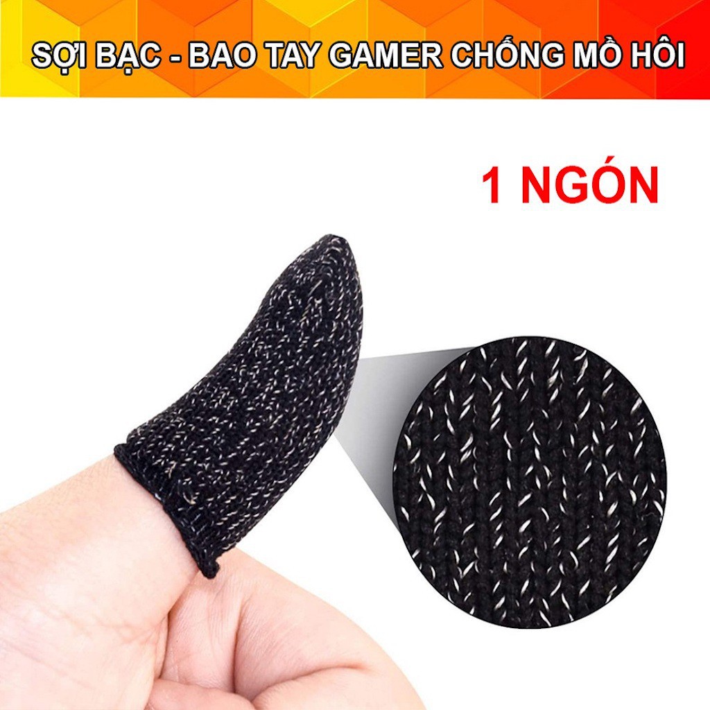 Bao tay cảm ứng chống mồ hôi chơi game mobile  chống trơn trượt Xgaming store