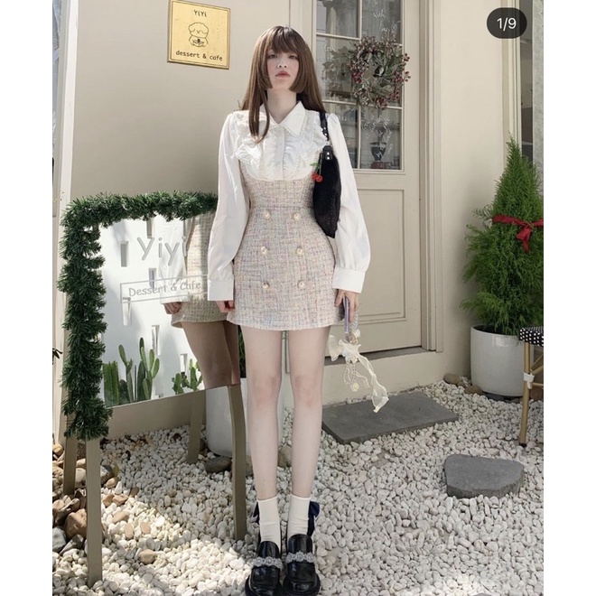 Pass váy theseven.december dear santa dress