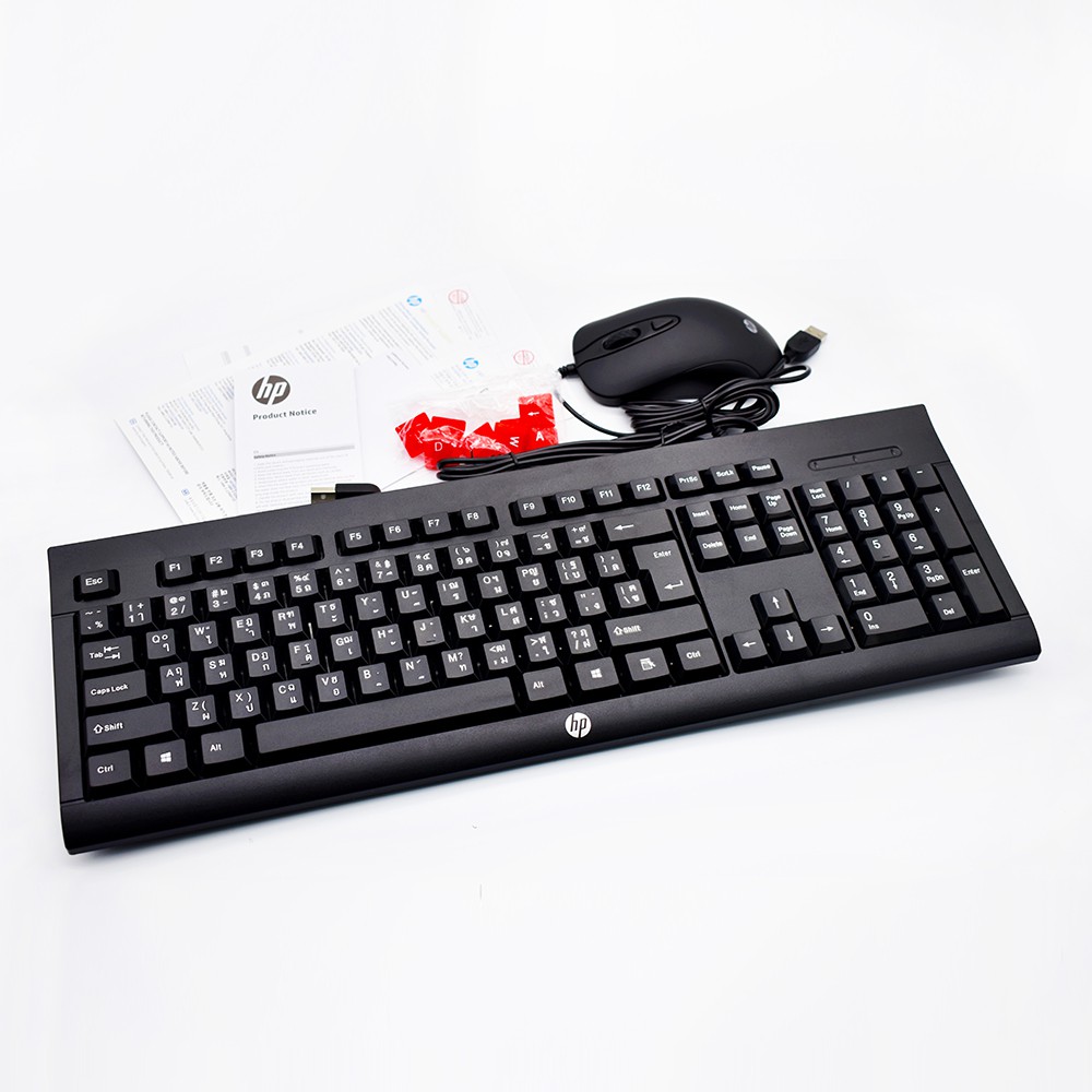 Bộ bàn phím + chuột có dây HP KM100