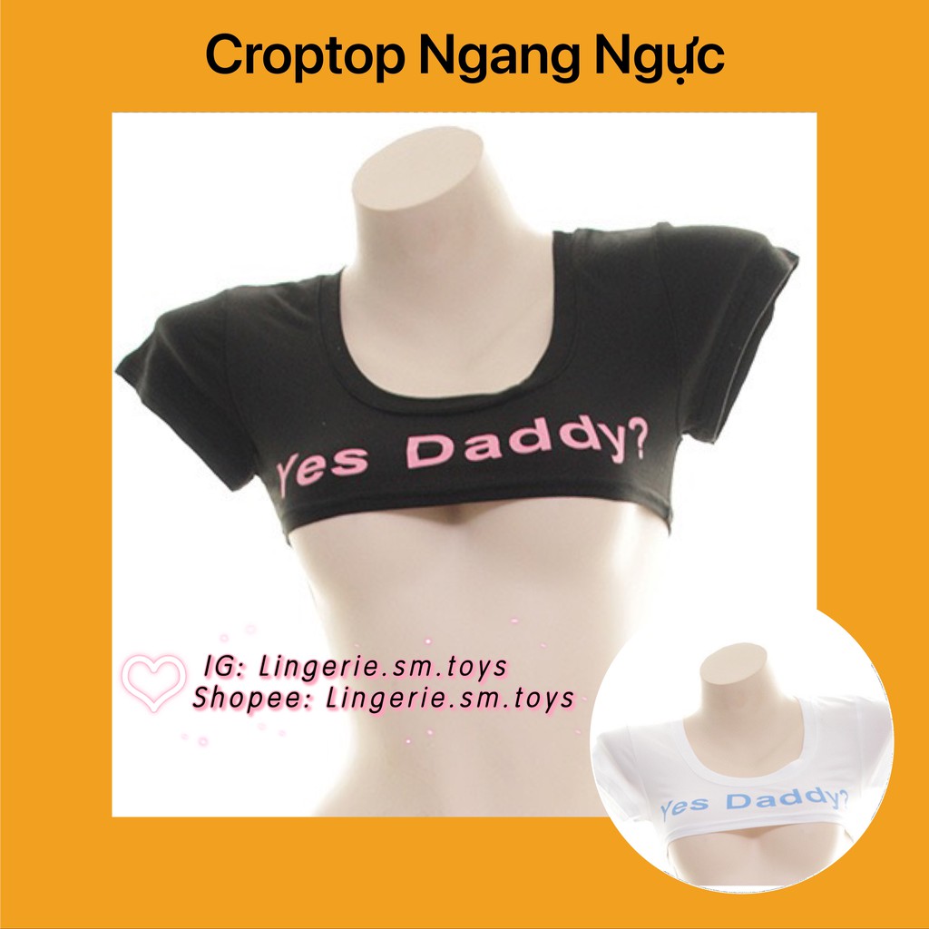 YT1205 Croptop Ngang Ngực YES DADY + Chân Váy Siêu Ngắn Sexy - Áo Quây Gợi Cảm