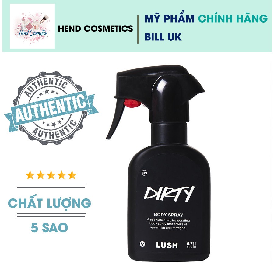 XỊT TOÀN THÂN LUSH - DIRTY BODY SPRAY (Bill Anh)