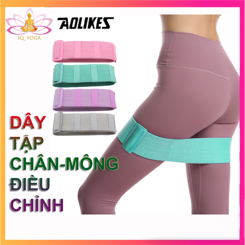 Dây kháng lực tập chân mông có điều chỉnh mức lực chính hãng Aolikes