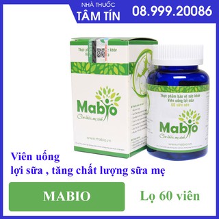 Viên uống lợi sữa Mabio - Tăng chất lượng sữa mẹ