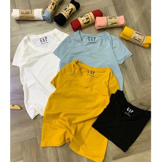 Áo thun Đũi cổ tim siêu đẹp  (áo thun GAP)