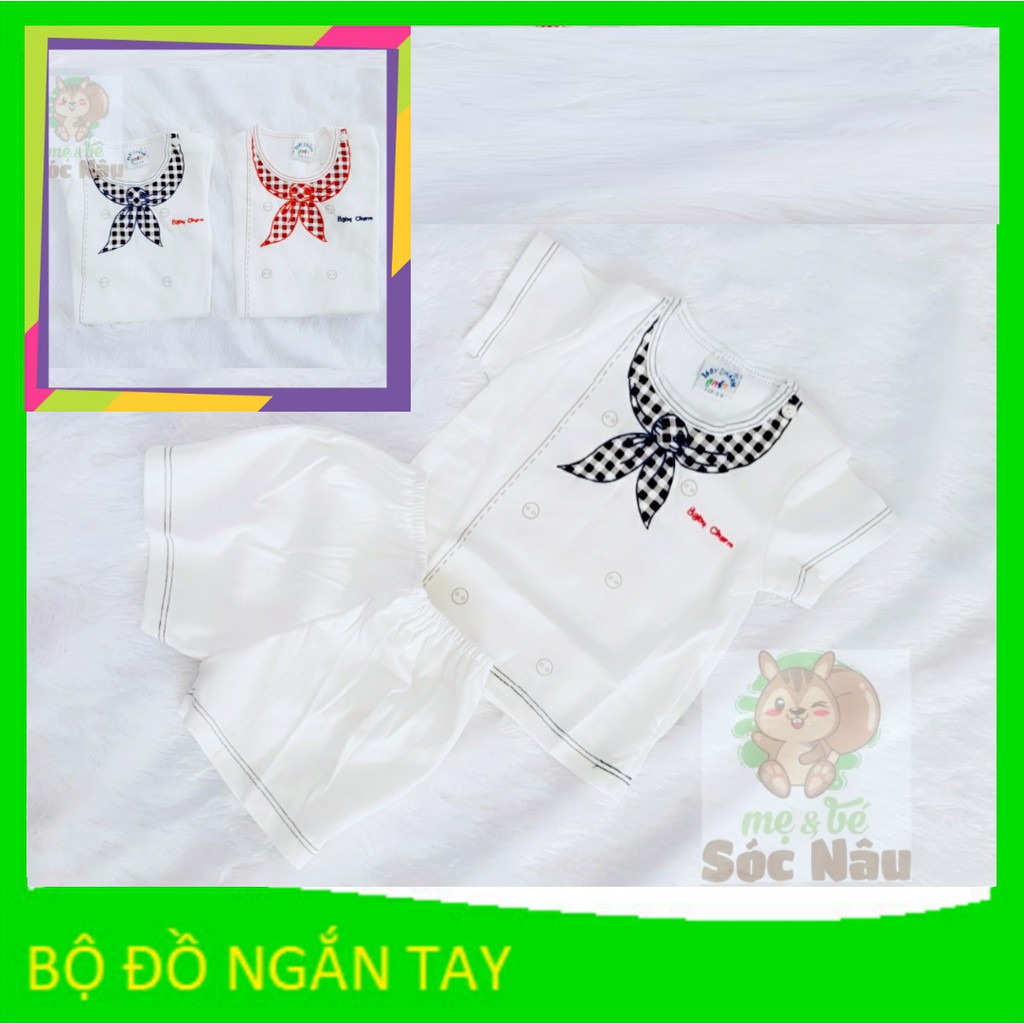 Bộ đồ ngắn tay dành cho bé 3 đến 12 tháng hàng Thái Lan [Hình thật shop tự chụp]