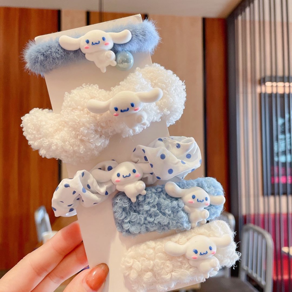 Dây Cột Tóc Lông Nhung Dễ Thương Xinh Xắn Dành Cho Nữ