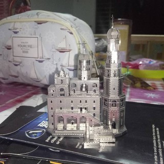 Mô hình kim loại lắp ghép lắp ráp trang trí 3D - lâu đài(Tặng dụng cụ lắp ghép khi mua 2 bộ bất kỳ)