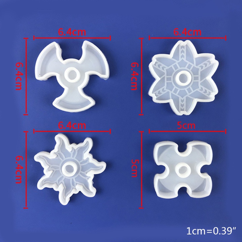 Set 4 Con Quay Đồ Chơi Fidget Spinner BằNg NhựA Silicone DIY