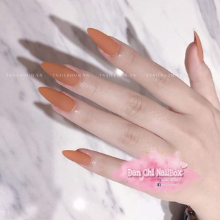 NailBox móng úp thiết kế sẵn Mẫu Cam Đất Trơn