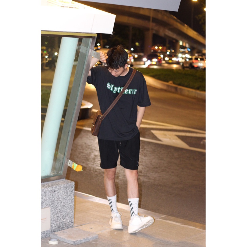 ÁO THUN SLYTHERIN HARRY POTTER form rộng, tay lỡ cotton 4 chiều, thoáng mát - GIRAN