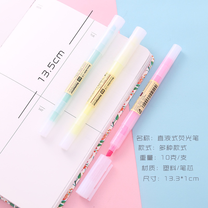 Bút nhớ dòng, bút dạ quang CHECK LINER nhiều màu tùy chọn E308