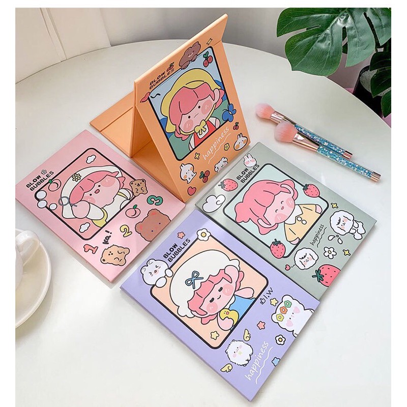 Gương Trang Điểm Để Bàn Gấp Gọn Hình Quyển Sách Siêu Cute KT: 21x14,5cm