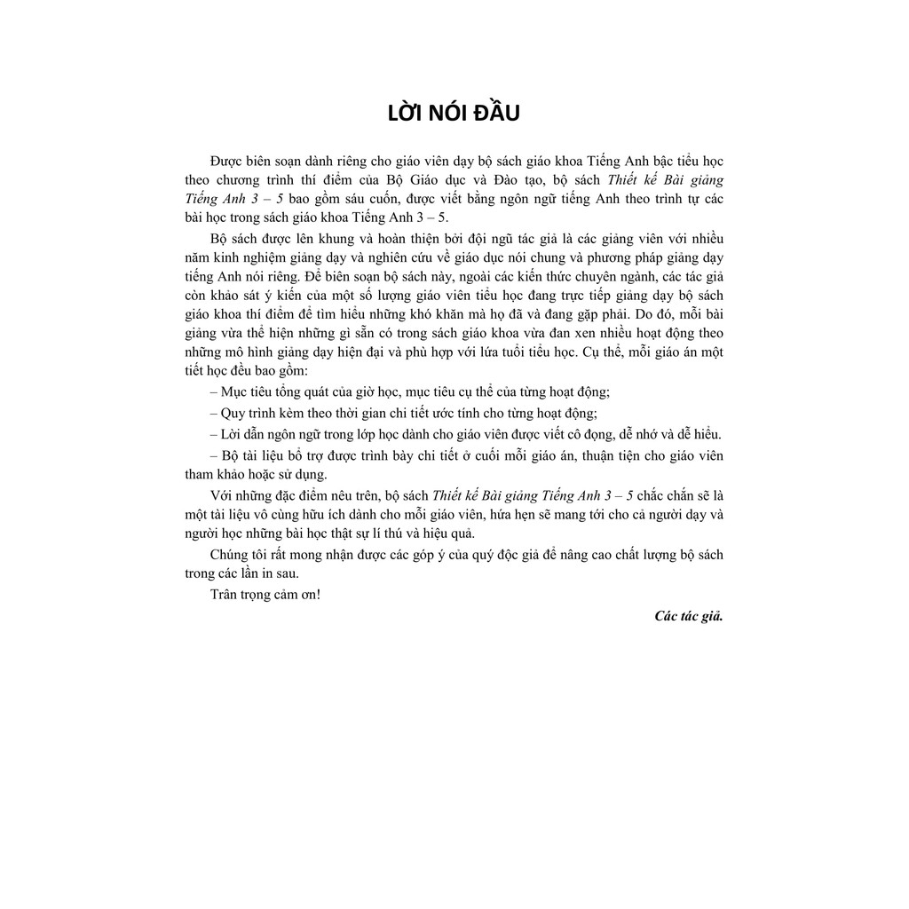 Sách Thiết kế bài giảng tiếng anh Lớp 3 Tập 1